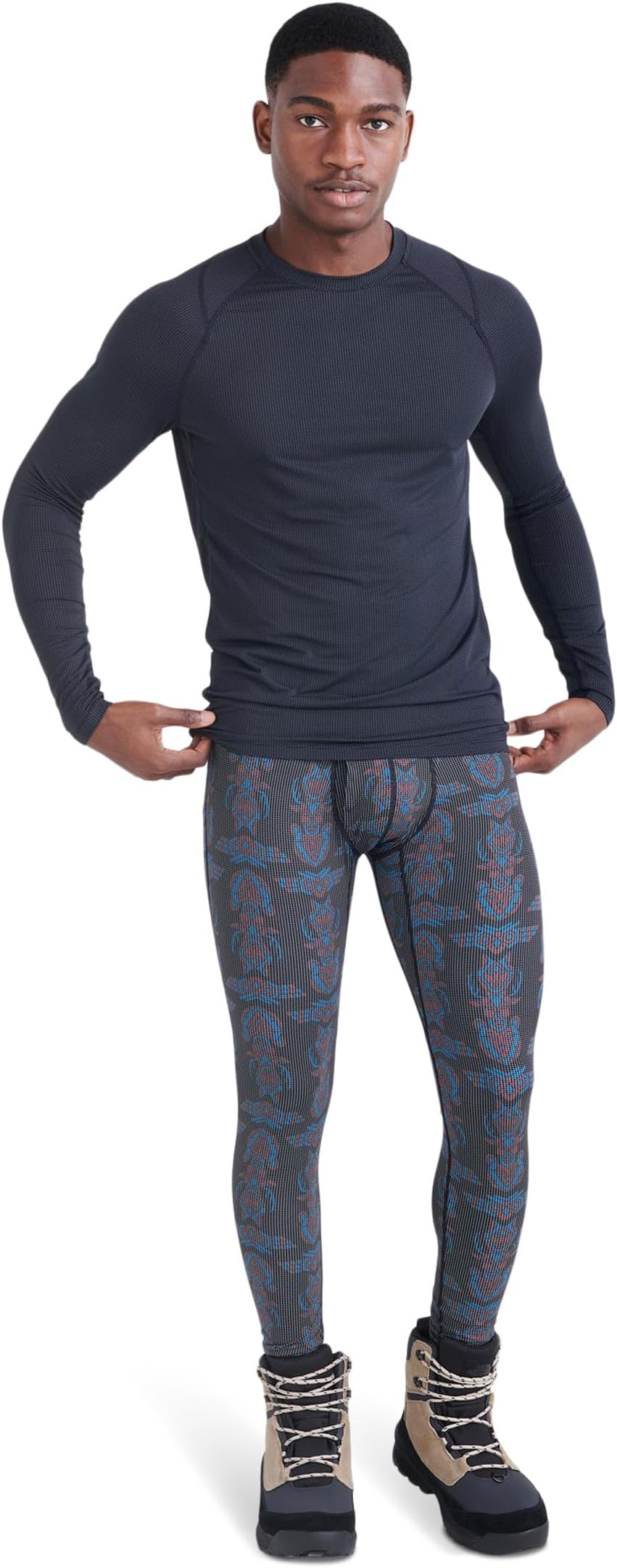 

Брюки SAXX UNDERWEAR Quest Quick Dry Mesh Bottom Fly, цвет Animal Spirit/Black