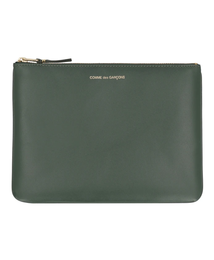 

Плоская кожаная сумка на молнии Comme Des Garã§Ons, зеленый