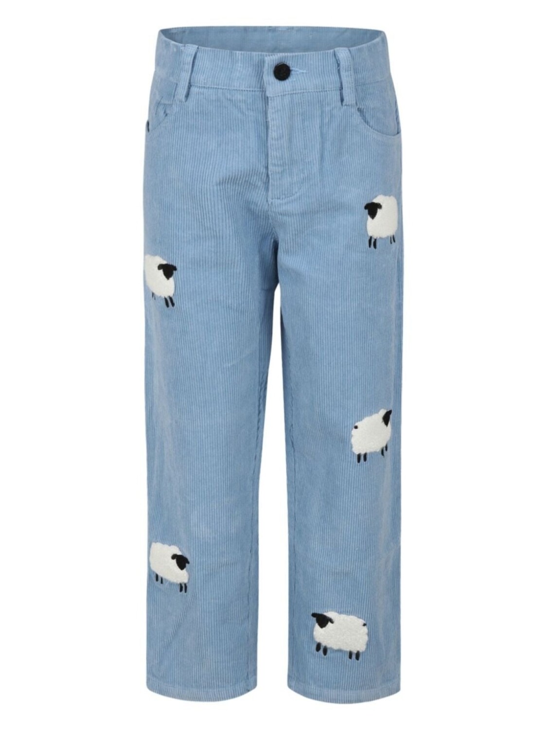 

Stella McCartney Kids вельветовые брюки с вышивкой, синий