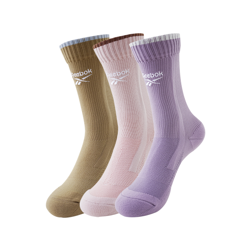 

Женские баскетбольные носки 3 пары Reebok, фиолетовый