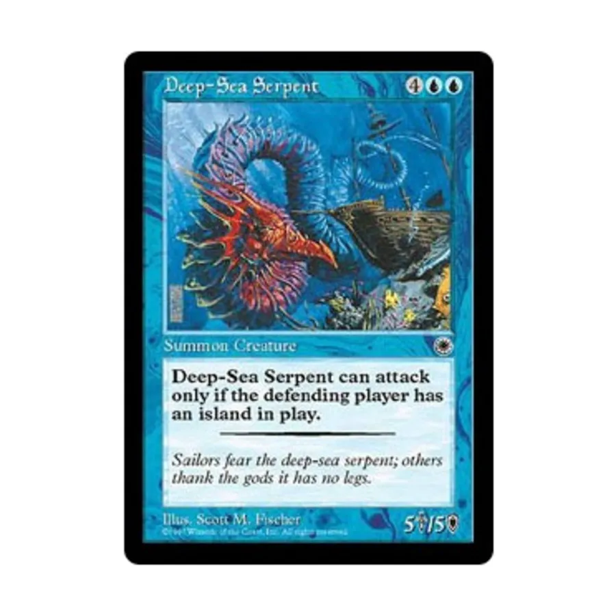 

CCG Глубоководный змей (U), MTG - Portal