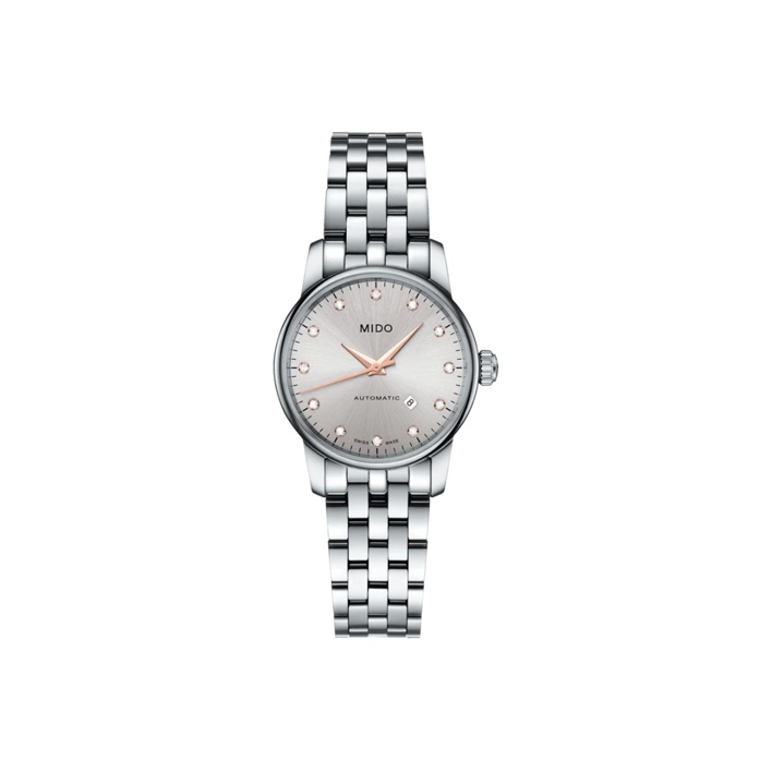 

MIDO Часы Baroncelli Collection Automatic Mechanical Movement Women's Watch Watch 29mm Silver Dial, Silver Dial
