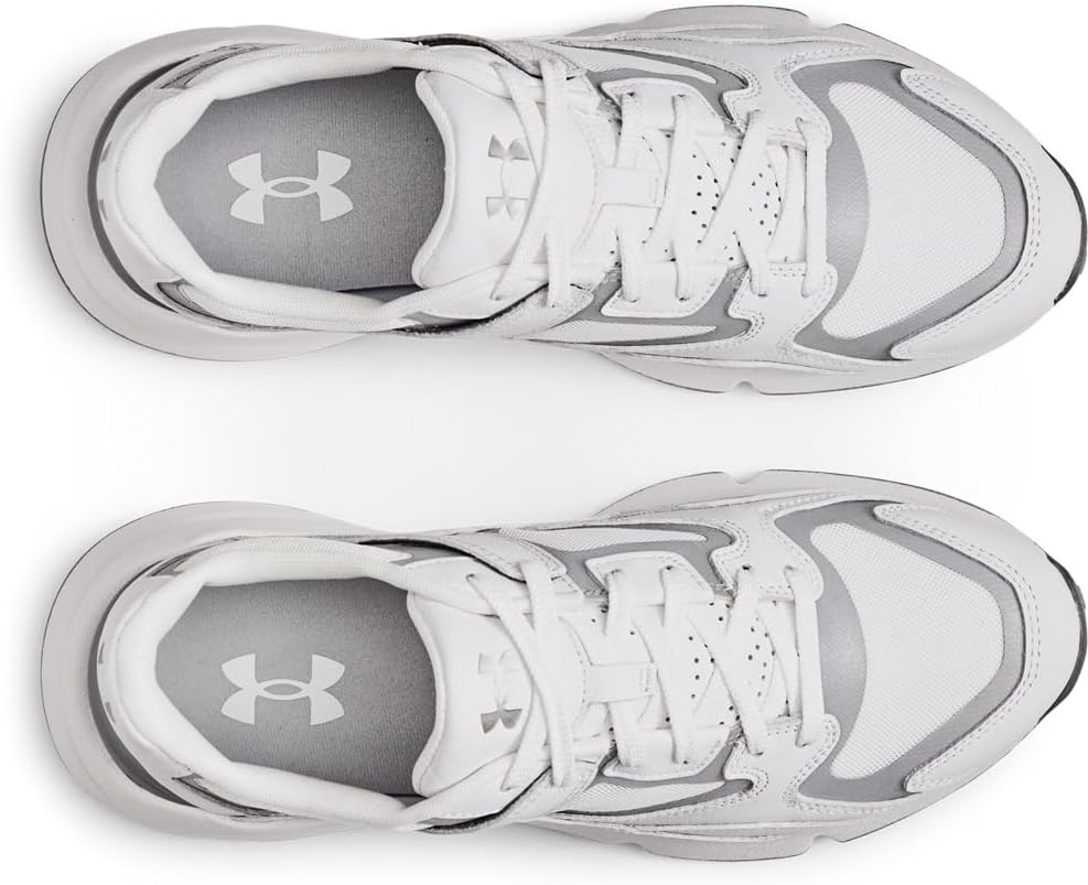 Кроссовки Unisex Adult Forge 95 Leather Reissue Under Armour, (100) White White Reflective — фото 4