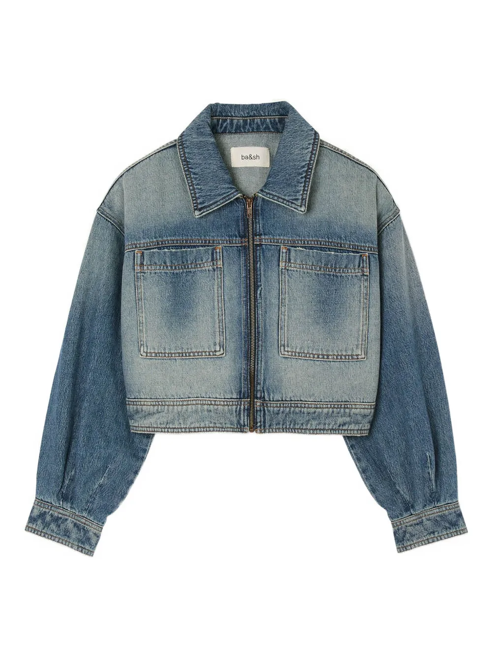 

Куртка на молнии с накладными карманами Ba&Sh, синий