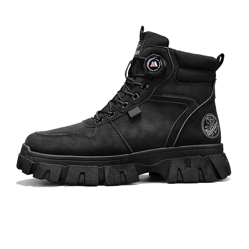 

WARRIOR Мартин Бутс мужские серо-черные, землисто-желтые с черным, черные, цвет Black