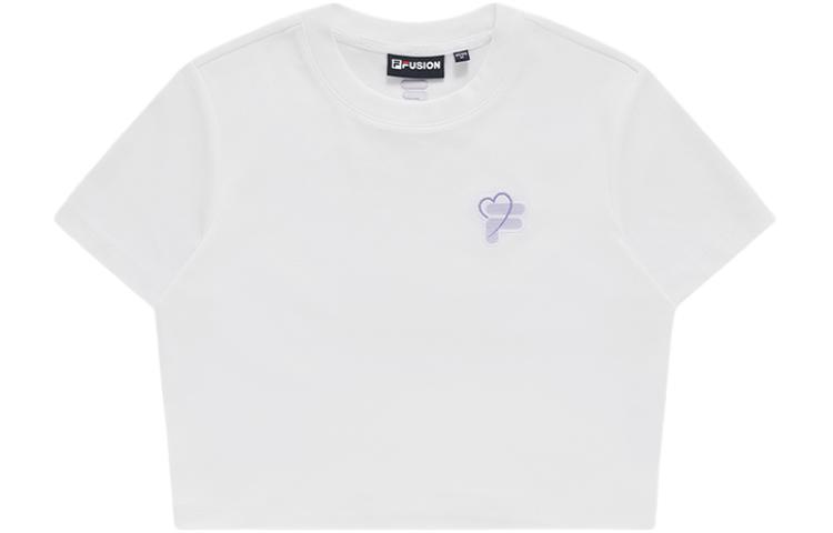 

FILA FUSION Футболка с втачным рукавом женская стандартная белая, Белый, FILA FUSION Футболка с втачным рукавом женская стандартная белая