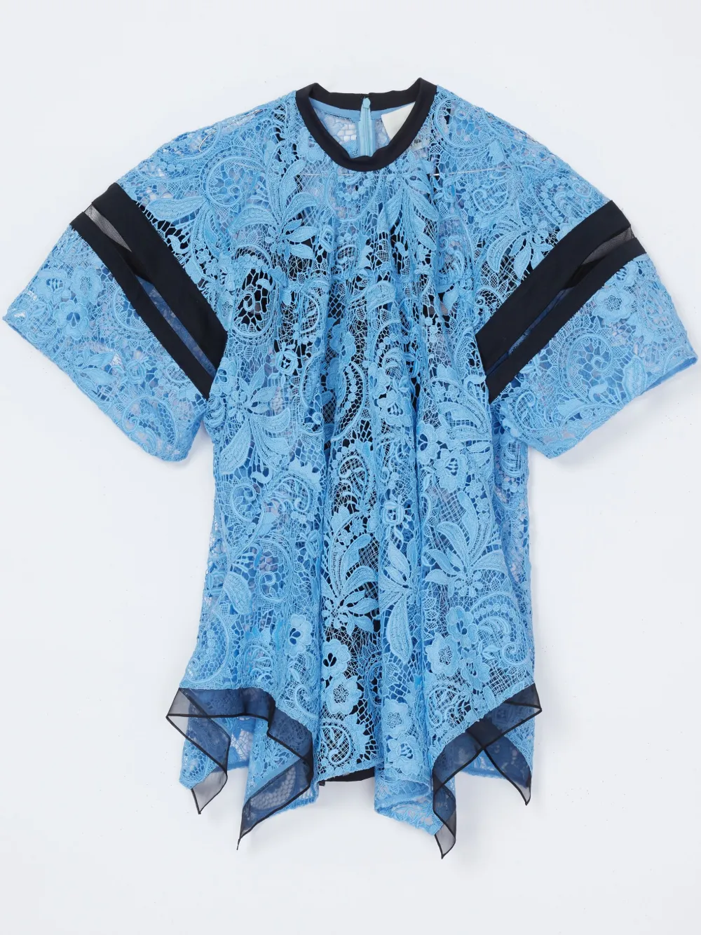 

Блузка с кружевными вставками 3.1 Phillip Lim, синий