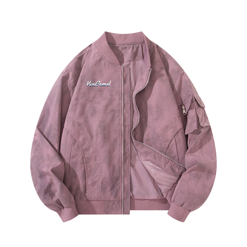 

Куртка Unisex Stand Collar Fleece lined VanCamel, фиолетовый