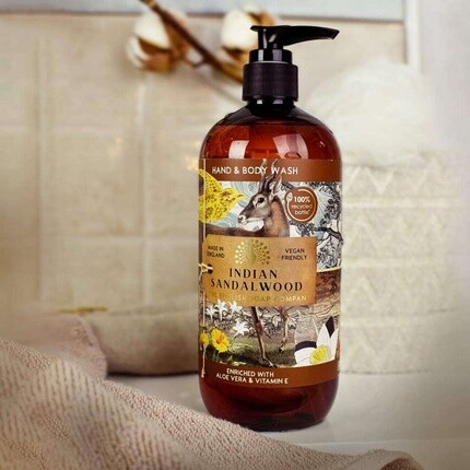The English Soap Company Средство для мытья рук и тела с индийским сандалом, 500 мл — фото 2