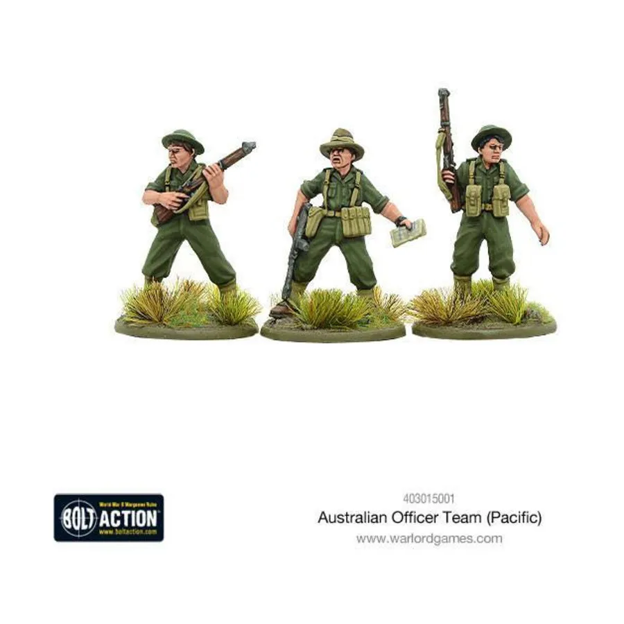

Австралийская офицерская группа (Тихий океан), Bolt Action - Australian (28mm)