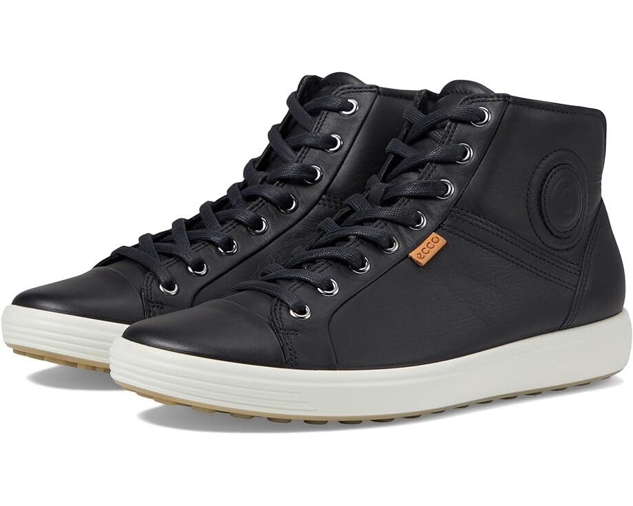 

Кроссовки ECCO Soft 7 High Top, цвет Black/Black