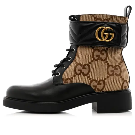 Кроссовки (WMNS) Gucci Ankle Boot 'Double G - Beige'