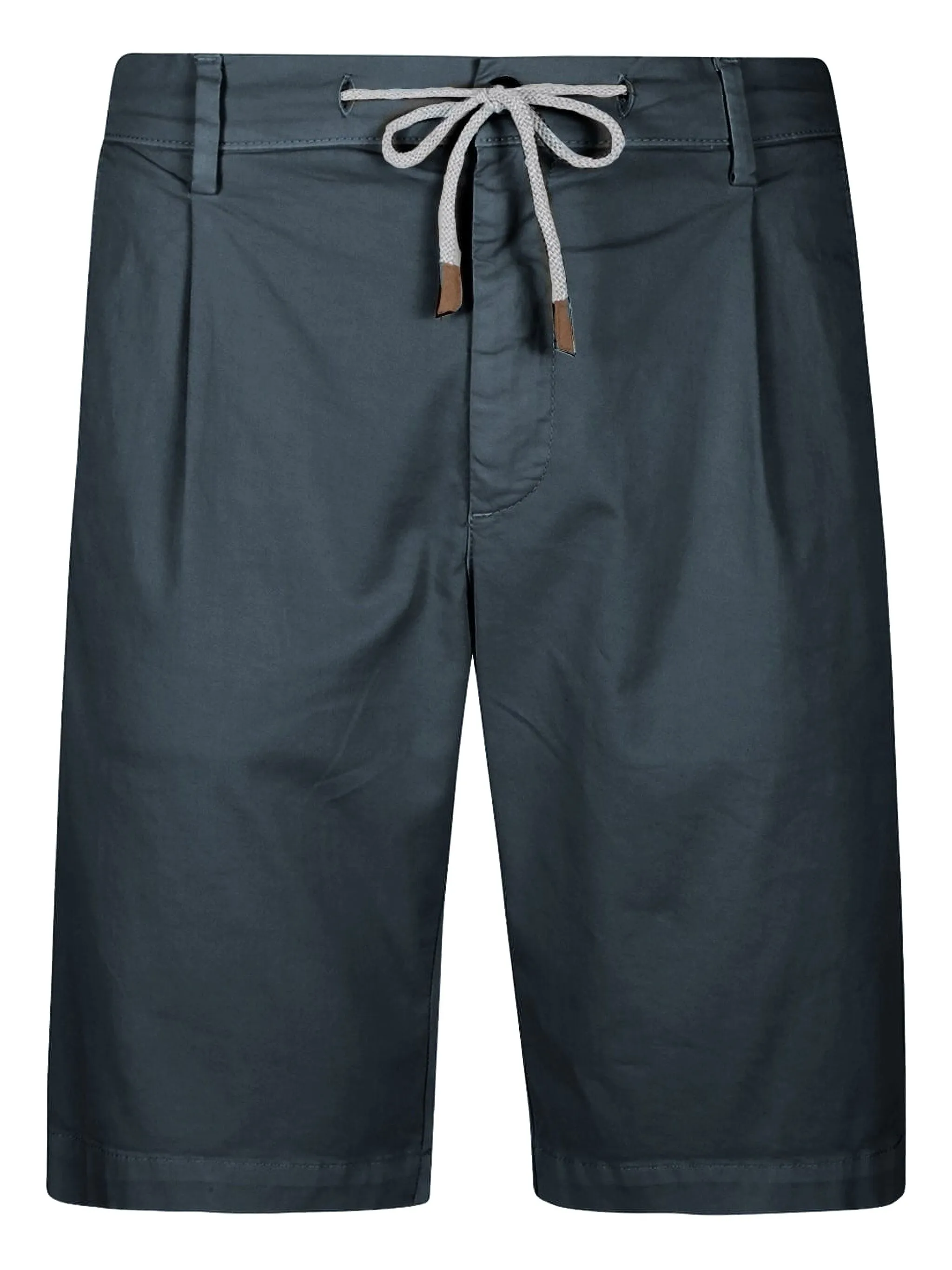 

Плиссированные шорты с завязками Eleventy, синий