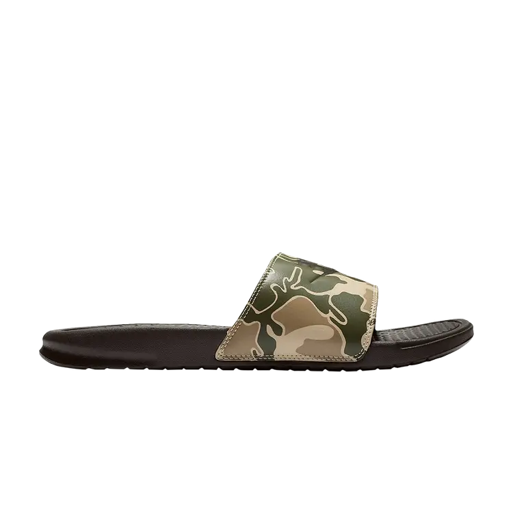 

Кроссовки Nike Benassi JDI Print 'Camo', коричневый