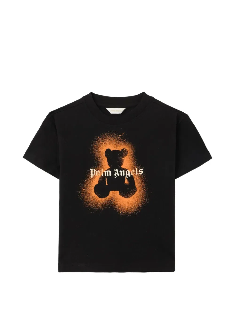 Футболка с принтом медведя Spray Palm Angels Kids, черный