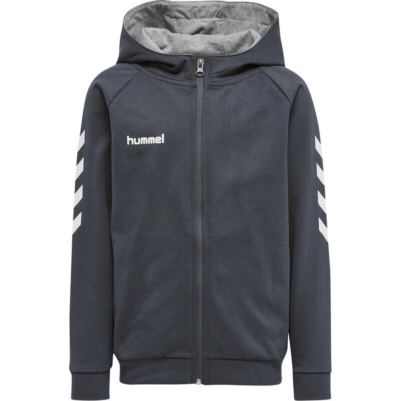 

Hmlgo Zip Hoodie Детская мультиспортивная толстовка унисекс с капюшоном HUMMEL, цвет grau