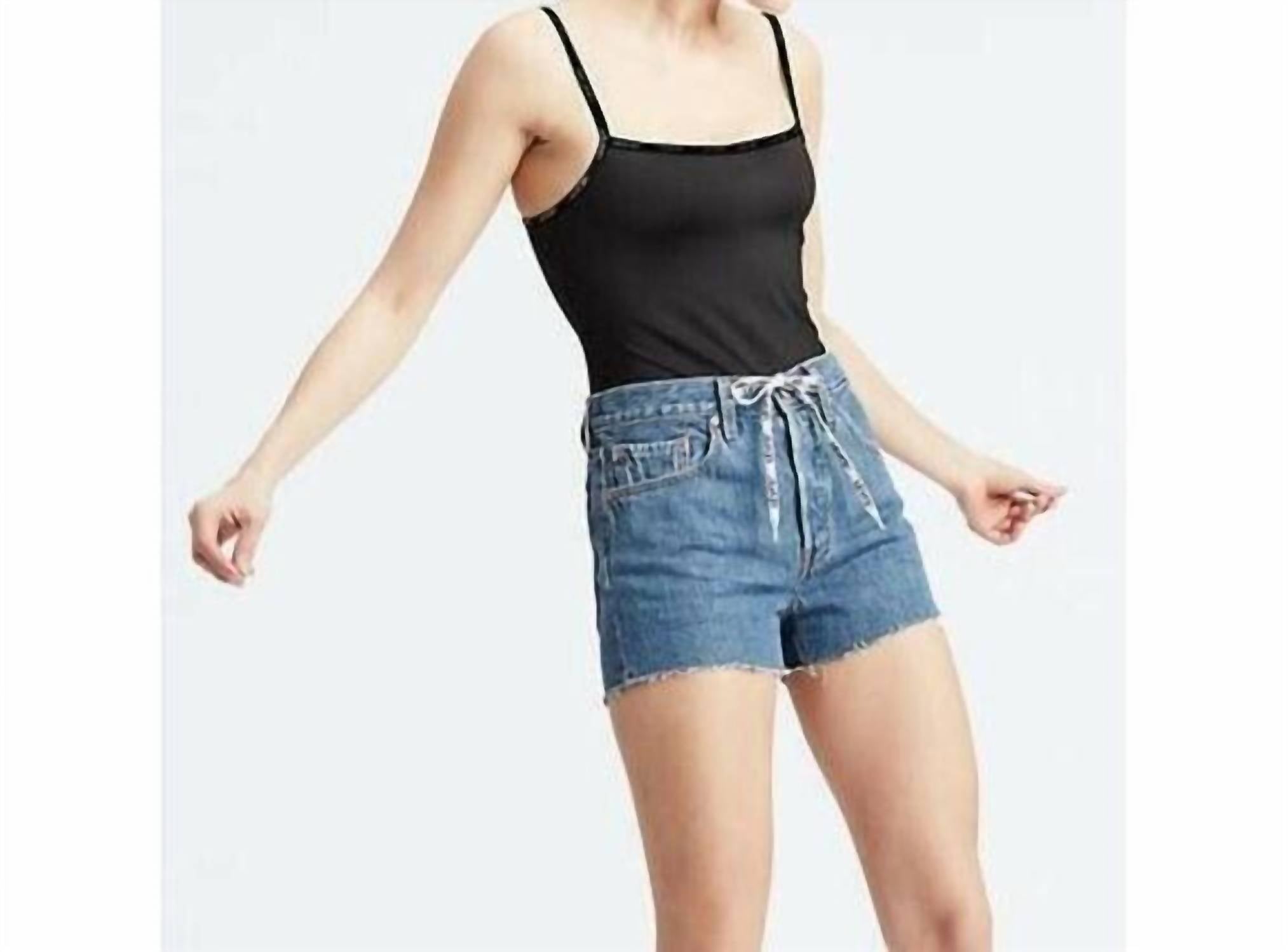 

Блестящий контрастный боди Paige черного цвета Levi's