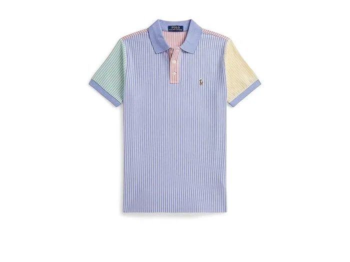 Поло Oxford Mesh Polo Ralph Lauren Kids, Harbor Island Blue/Multicolor