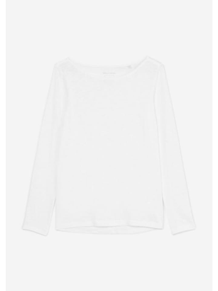 

Marc O'Polo Белая футболка с длинными рукавами, стандартного кроя