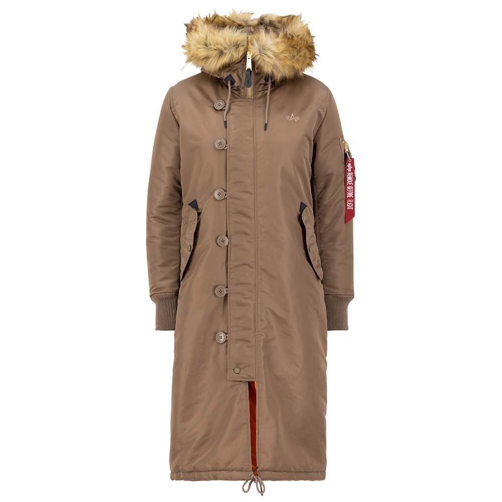 

Парка Alpha Industries Long Fishtail, коричневый
