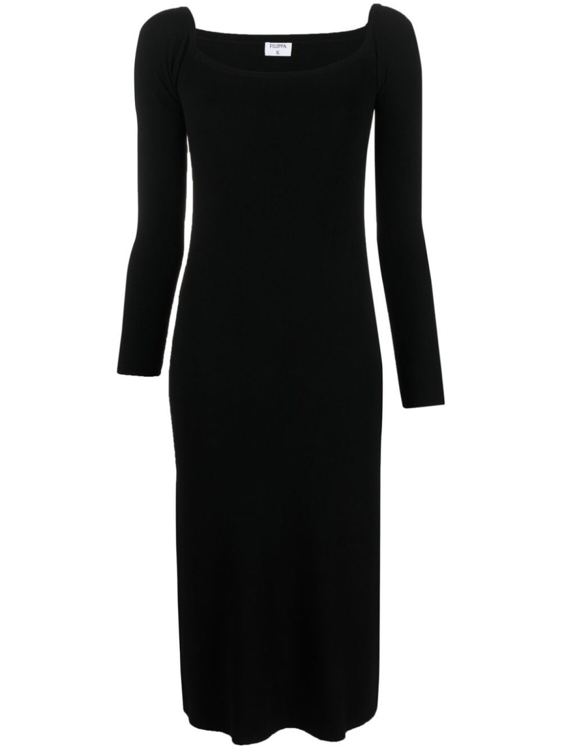 

Filippa K трикотажное платье миди с открытыми плечами, черный