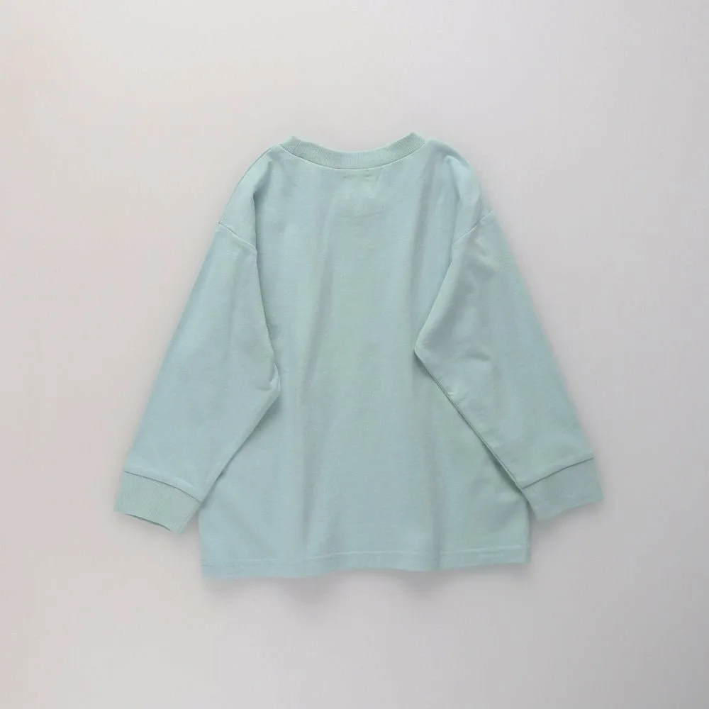 Футболка с длинными рукавами с различными графическими принтами Branshes, 67: Light Green — фото 2