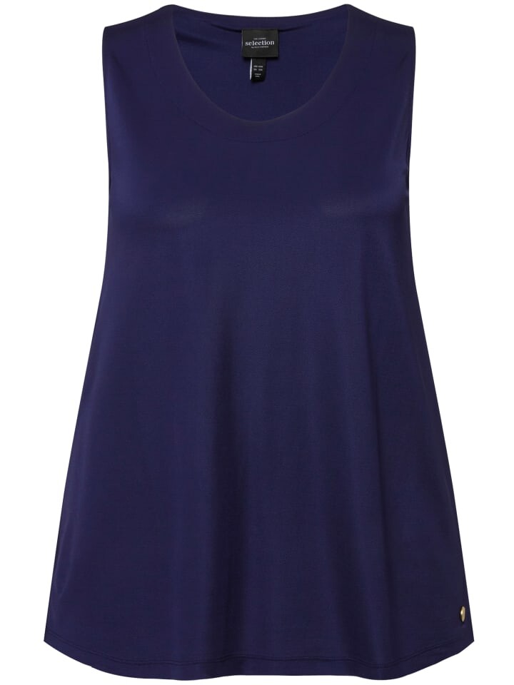 

Футболка Ulla Popken Strick Top, цвет tintenblau