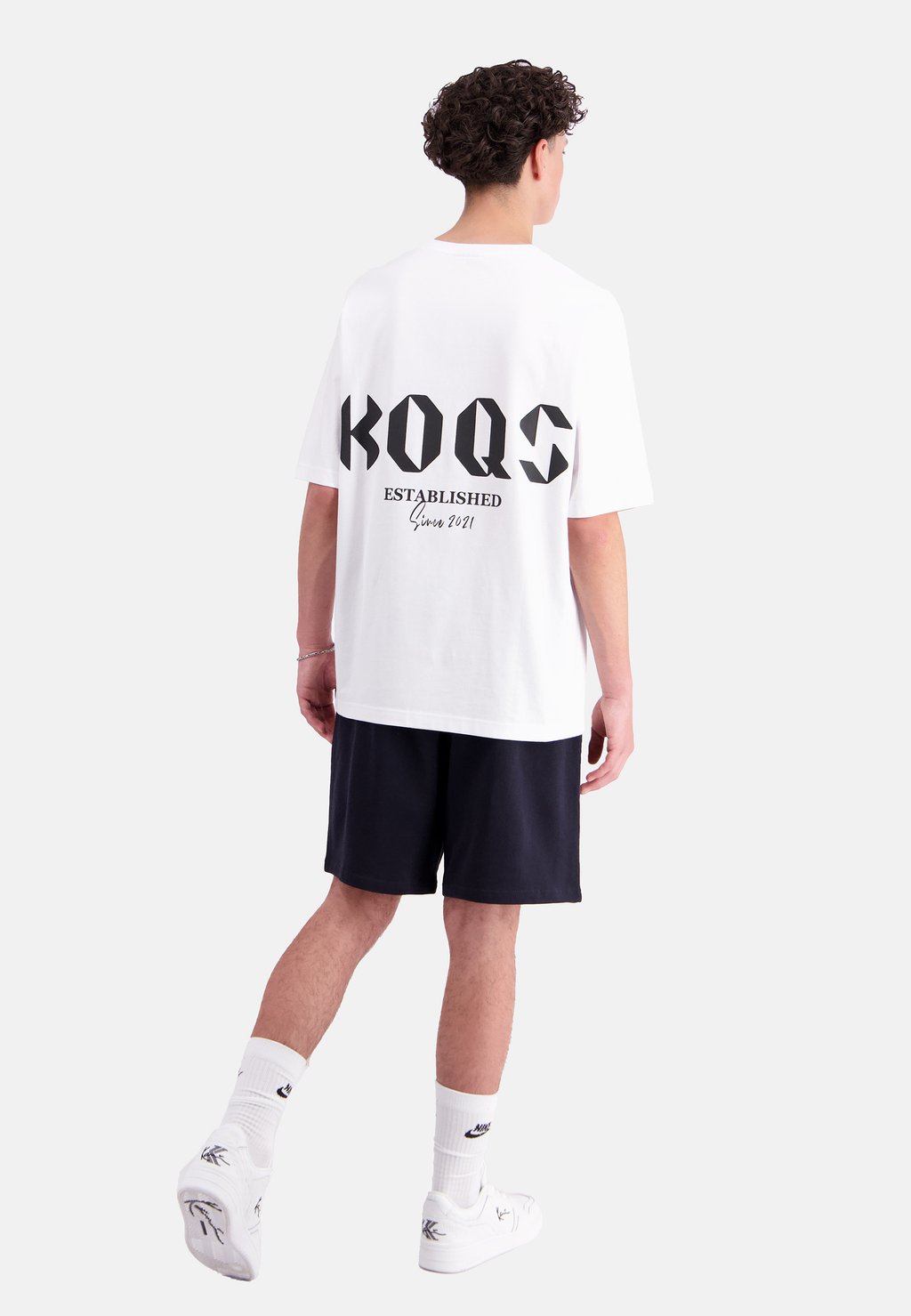 

Футболка с принтом KOQS, белый