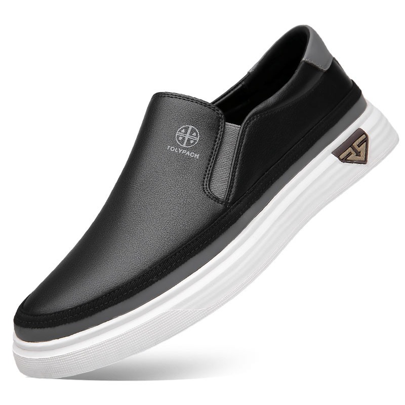 

EGCHI Мужские повседневные кроссовки Low Top черные, цвет Black