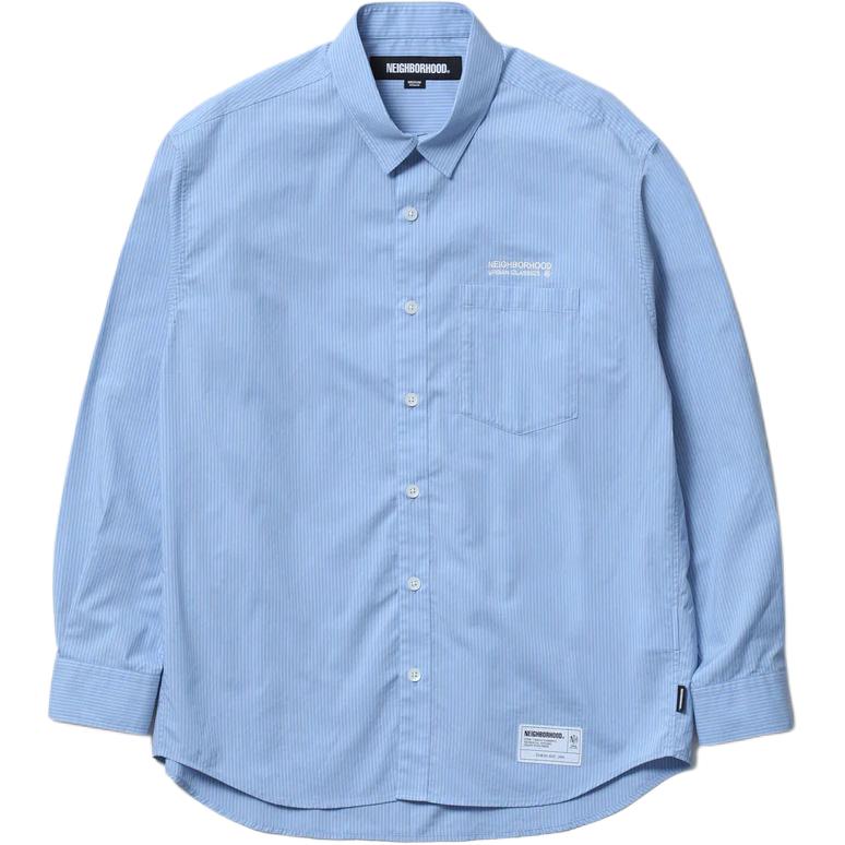 

Рубашки унисекс с отворотом, умеренной длины Neighborhood, синий