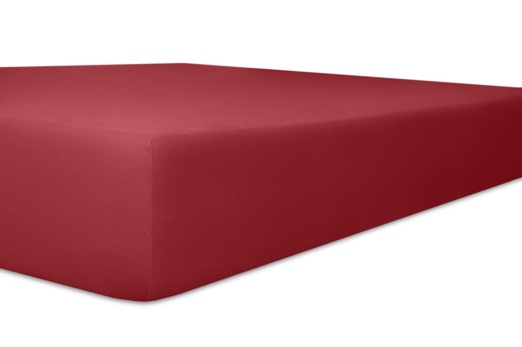 

Простыня Kneer Easy-Stretch Jersey XXL очень высокая до 40 см 90x190-100x220 см 90x200 ++, красный