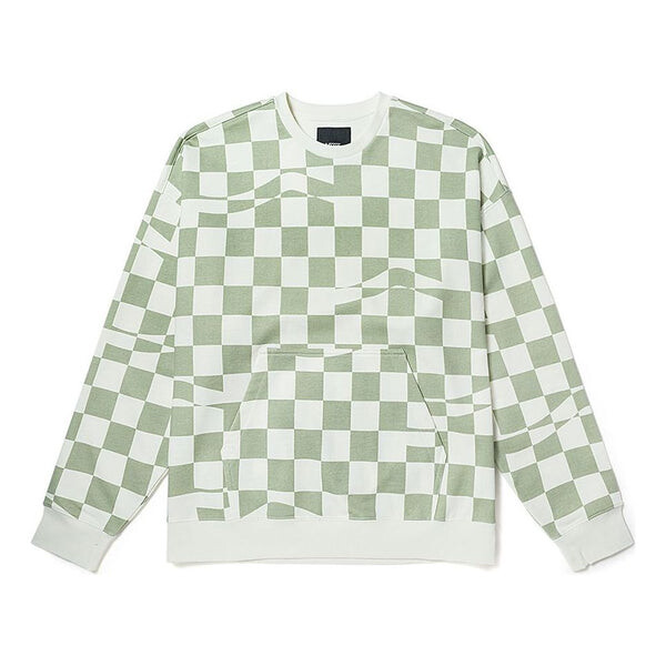

Толстовка checkerboard hoodie 'green white' Vans, зеленый