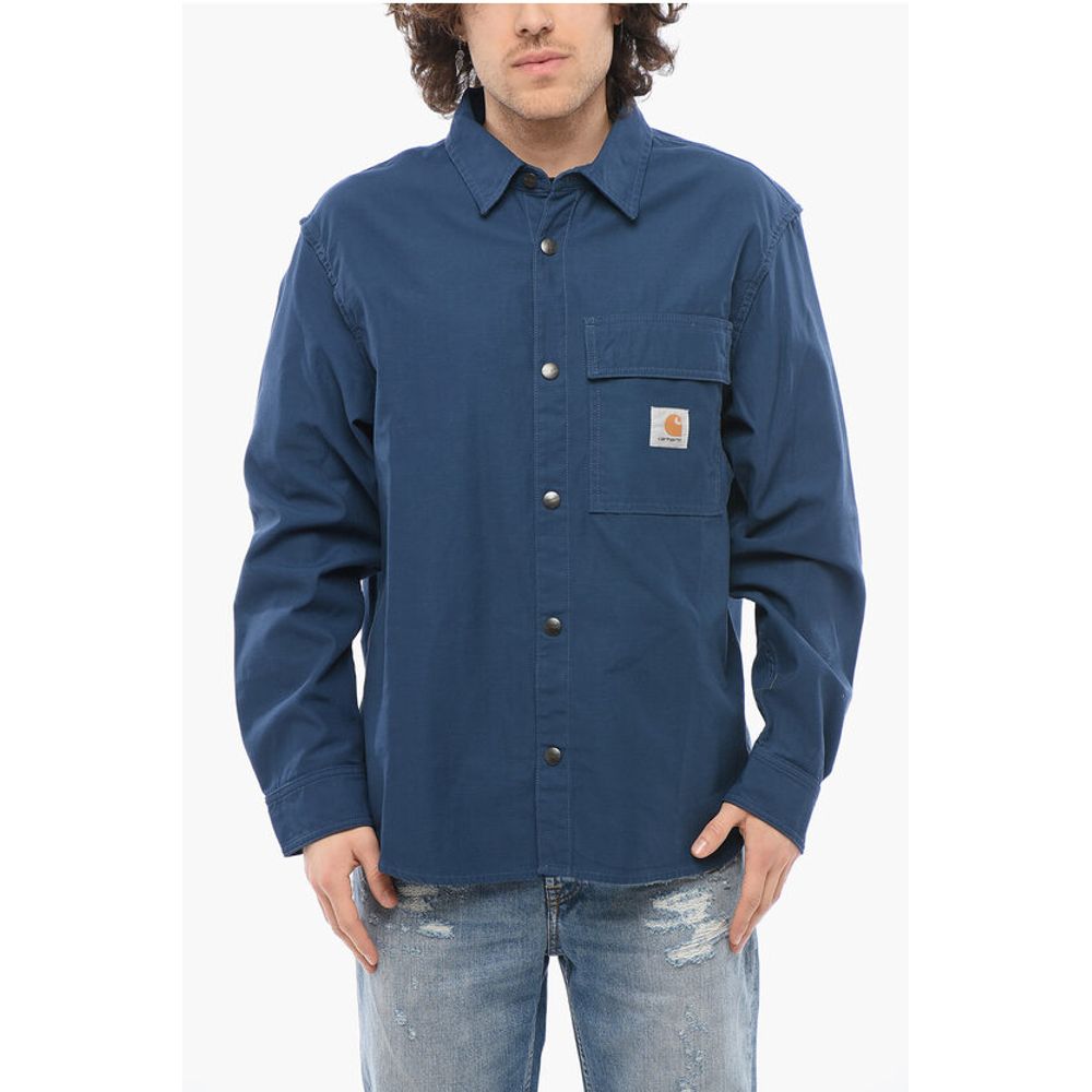 

Синие хлопковые куртки и пальто Carhartt Wip, Blue, Синий, Синие хлопковые куртки и пальто Carhartt Wip, Blue