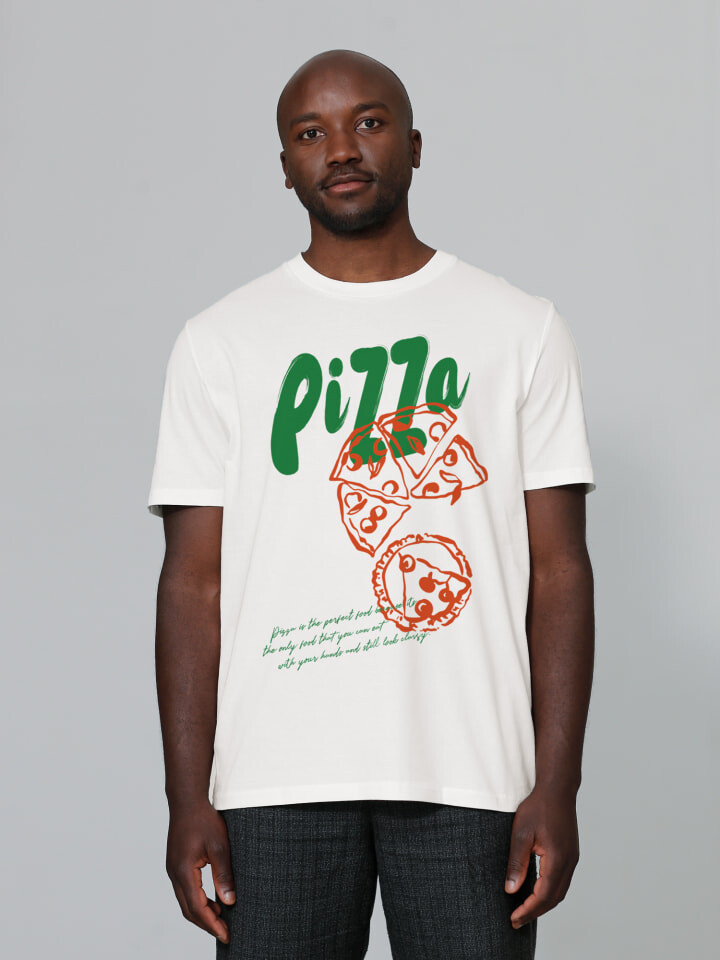 

Футболка wat Apparel T-Shirt Pizza, белый