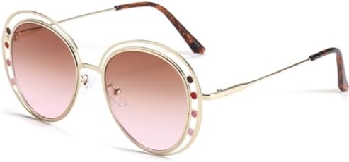 

Мужские солнцезащитные очки в овальной оправе большого размера 2027 года, персонализированные солнцезащитные очки для женщин, очки с защитой от УФ-излучения UV400 MTZJH, Tea Pink