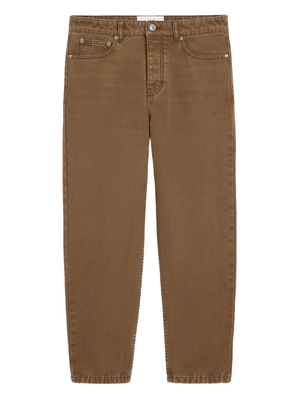 

Зауженные джинсы Ami Paris, коричневый