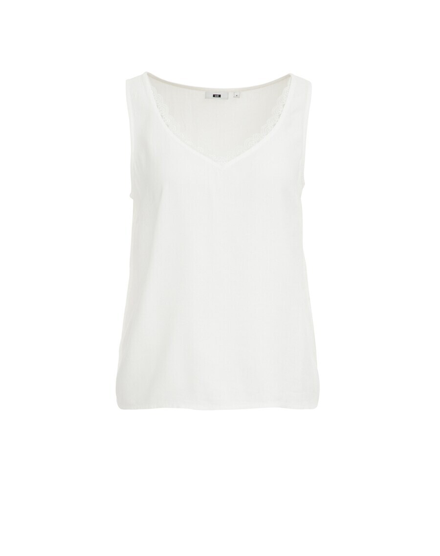 

Кружевной топ WE Fashion Top, белый