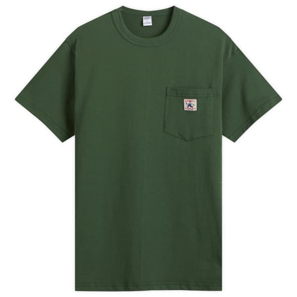 

Футболка с логотипом и карманом от Randy'S Garments, темно-зеленый