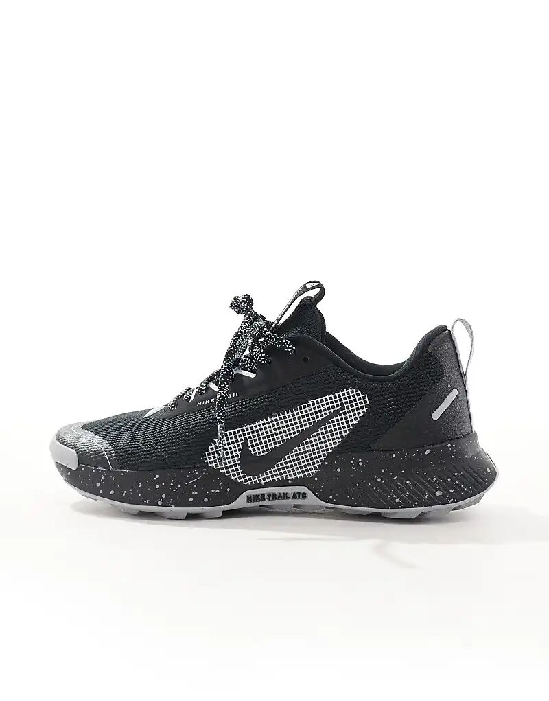 Кроссовки Juniper Trail 3 в тройном черном цвете Nike Running — фото 2