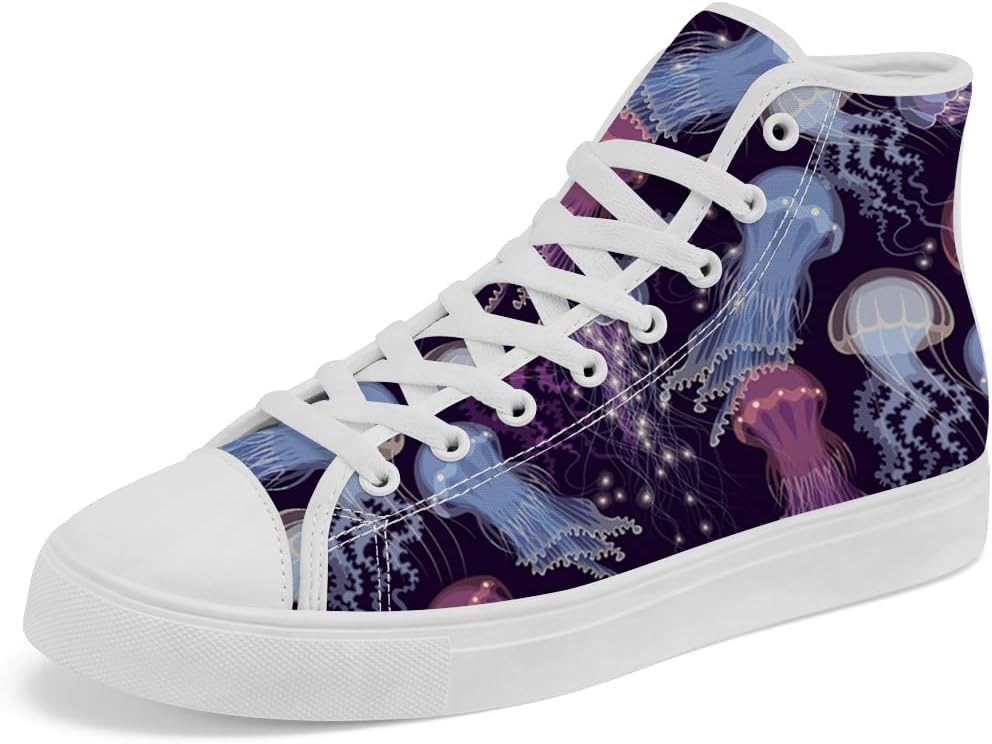 

Кеды Chebing Jellyfish, высокие кеды из канвы для мужчин и женщин, синий/фиолетовый