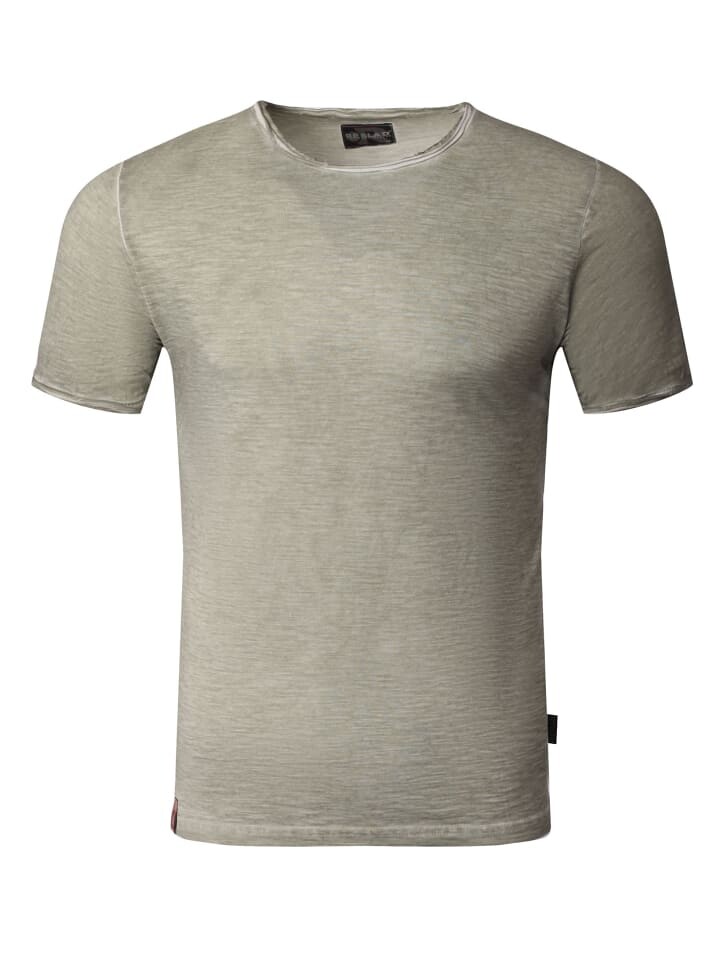 

Футболка RESLAD T-Shirt basic Verwaschen Rundhals, хаки