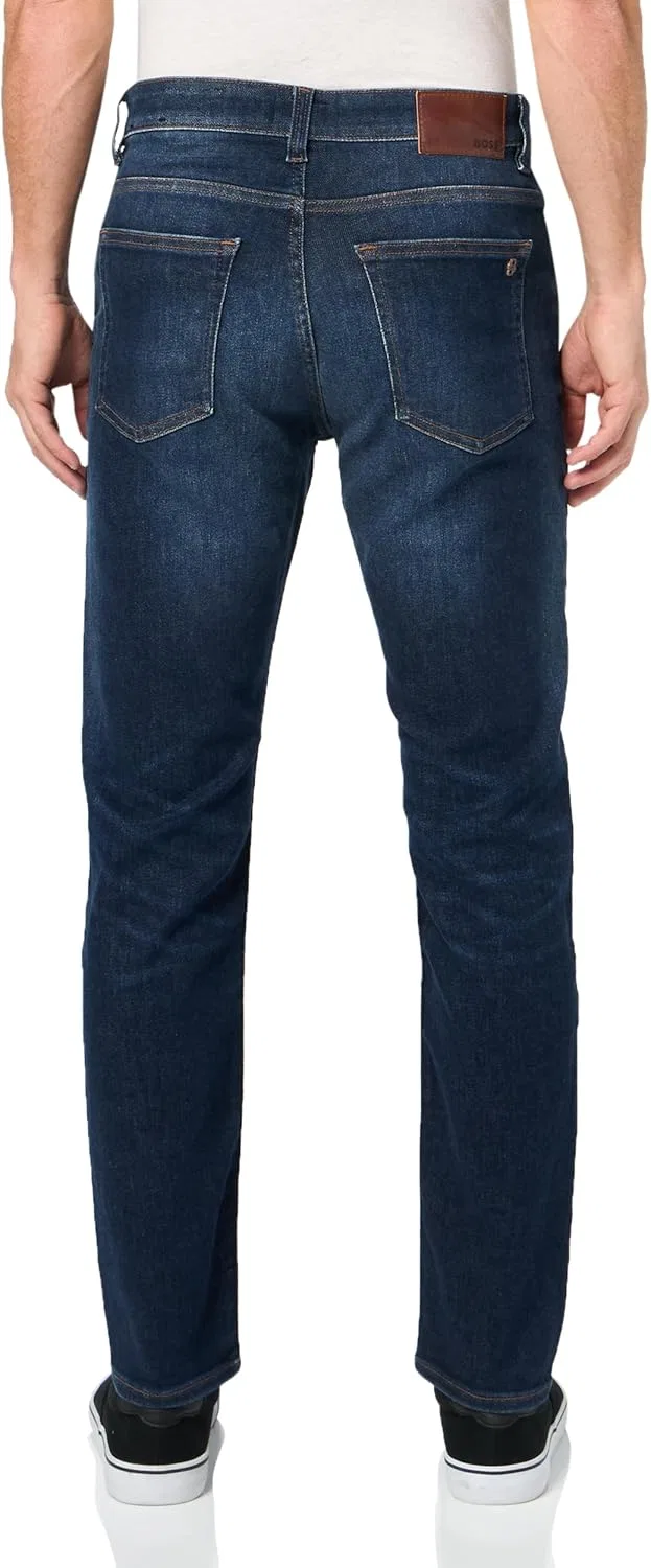 Джинсы slim fit BOSS, синие — фото 2