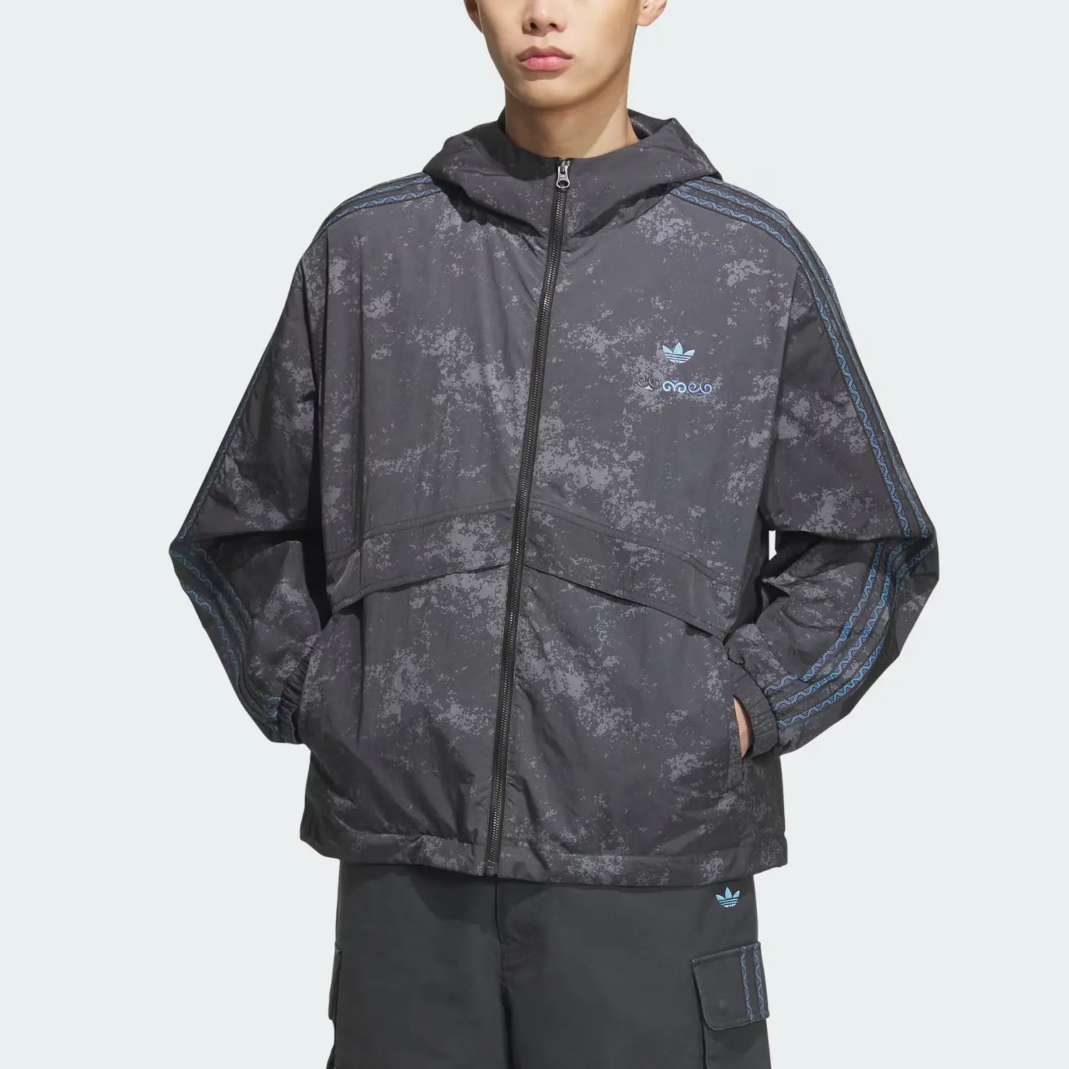 Ветровка TOUR Adidas Originals, серый — фото 4