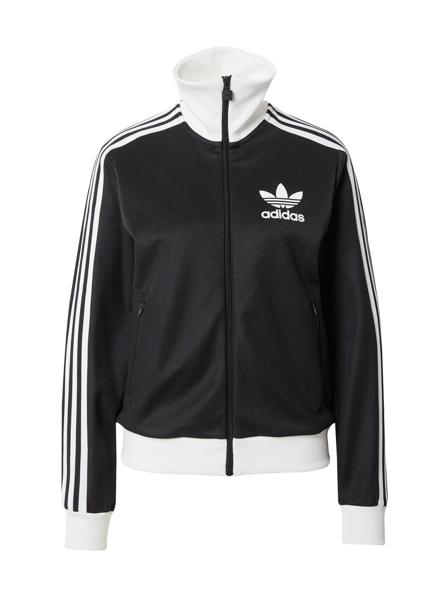 

Толстовка с капюшоном на молнии ADIDAS ORIGINALS Beckenbauer, черный