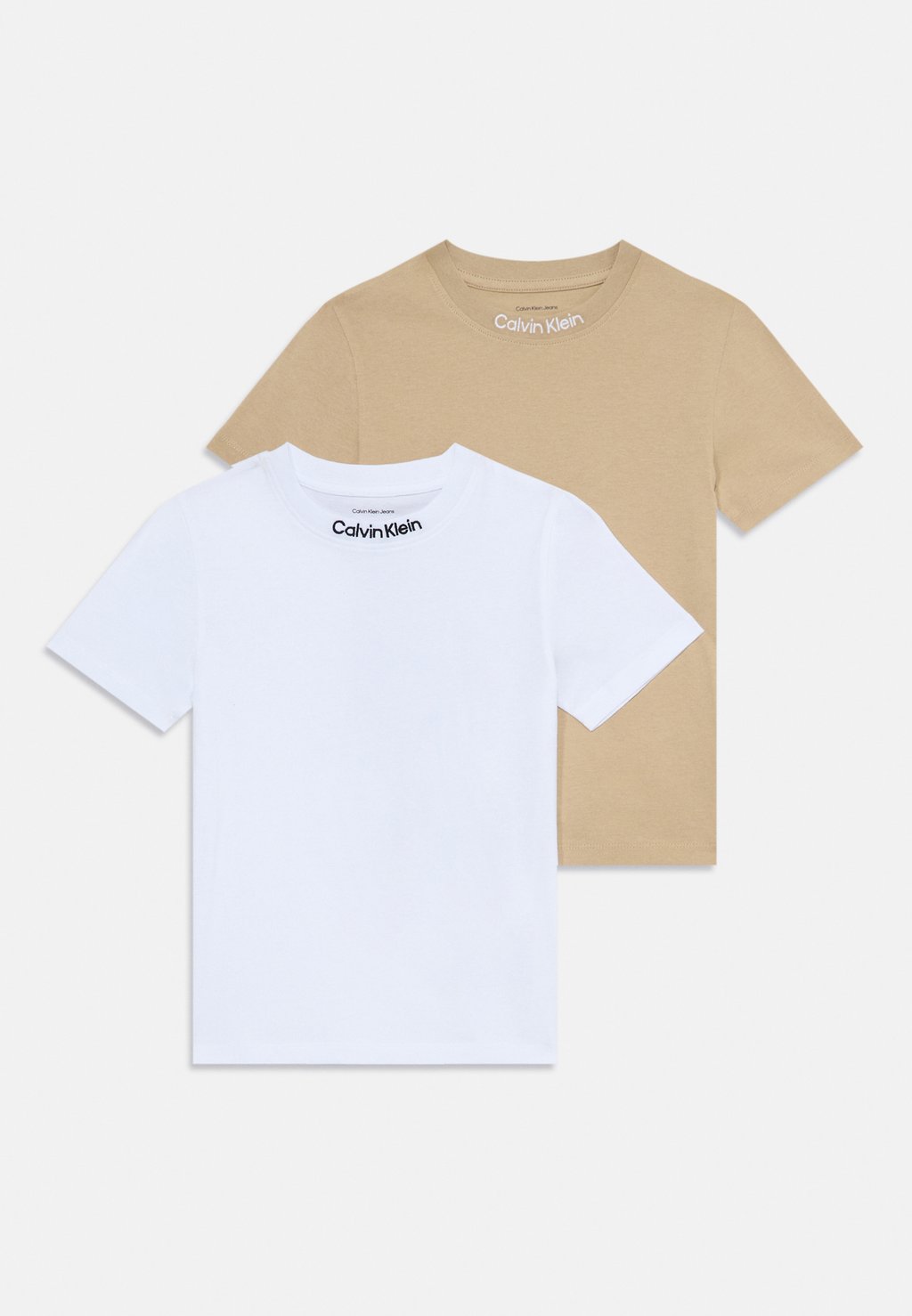 

Футболка с принтом LOGO TEE UNISEX 2 PACK Calvin Klein Jeans, белый