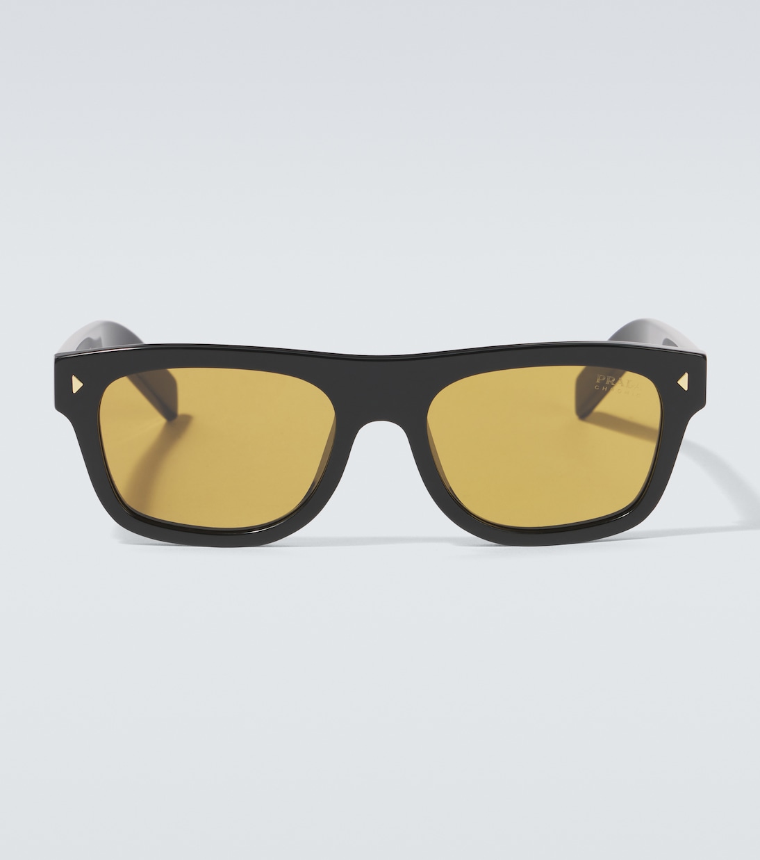 

Квадратные солнцезащитные очки Logo Prada, Black Brown