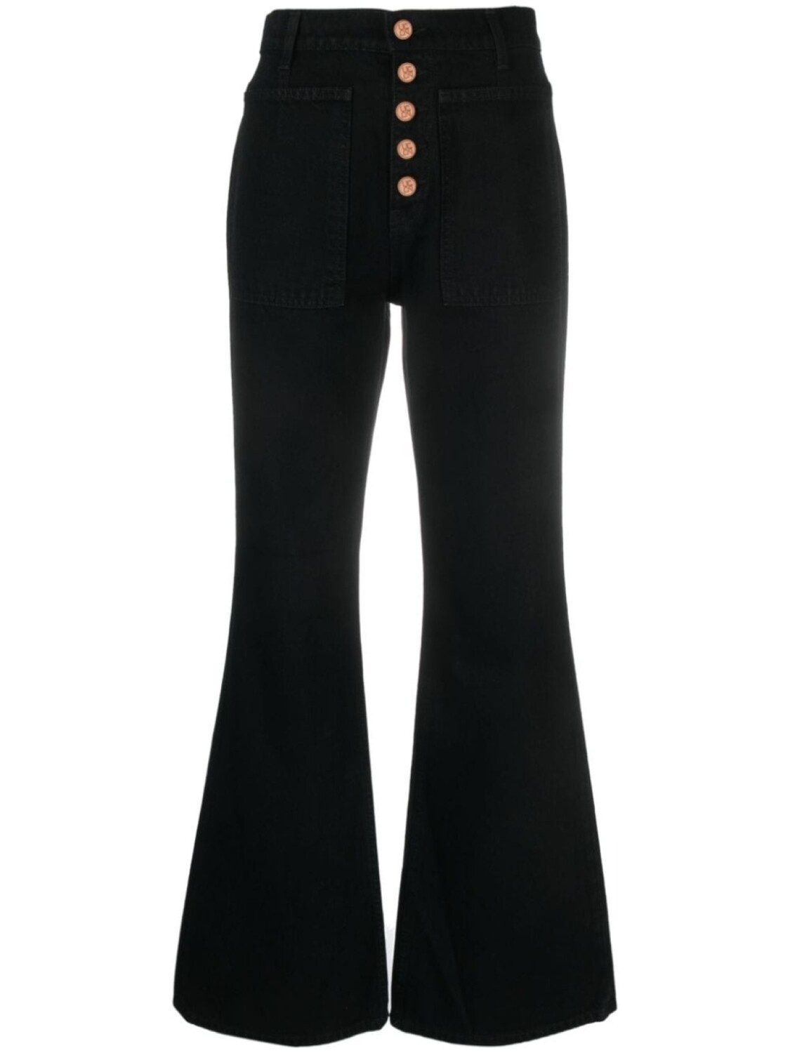

Ulla Johnson расклешенные джинсы The Lou, черный