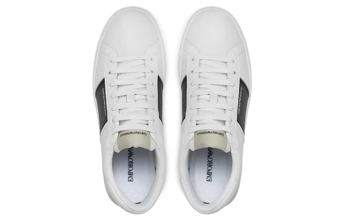 Кроссовки EMPORIO ARMANI Mesh-panelled Logo-print Sneakers, белый — фото 4