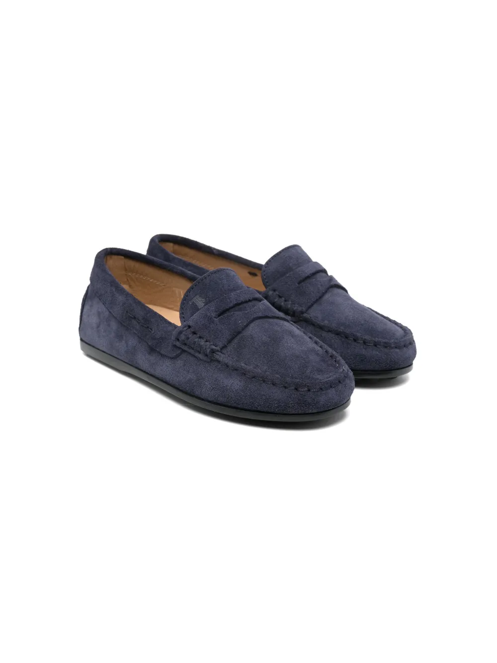 

Лоферы с квадратным носком Tod's Kids, синий