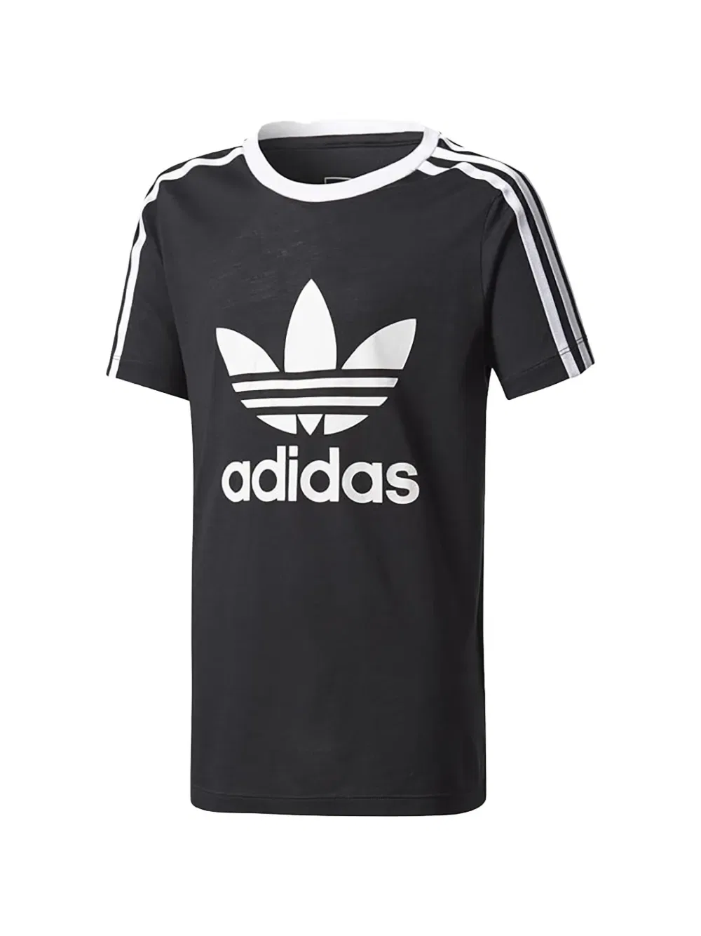 Футболка в полоску Adidas Kids, черный